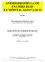 ANTIBIOPROPHYLAXIE EN CHIRURGIE À L HÔPITAL SAINT-LOUIS