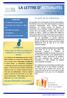 LA LETTRE D ACTUALITÉS