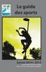 Le guide des sports Saison 2014 / 2015