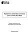 Rapport du comité des assurances pour l année 2012-2013. Présenté verbalement lors du Conseil fédéral de novembre 2013