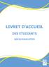 LIVRET D'ACCUEIL DES ETUDIANTS SOCIO-EDUCATIFS