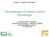 Informatisation du dossier patient Odontologie