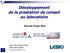 Développement de la prestation de conseil au laboratoire