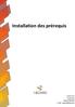 Installation des prérequis