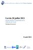 Loi du 20 juillet 2011