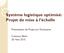 Système logistique optimisé: Projet de mise à l échelle