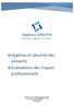 Hygiène et sécurité des aliments Evaluations des risques professionnels
