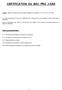 CERTIFICATION DU BAC PRO 3 ANS