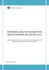 SYNTHESE ANALYSE DESCRIPTIVE QUESTIONNAIRE DE SORTIE 2012
