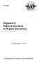 Règlement et Règles de procédure du Registre international
