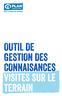 1 P a g e Outil de gestion des connaissances : Visites sur le terrain