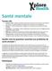 Quelles sont les questions associées aux problèmes de santé mentale?