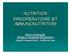 NUTRITION PREOPERATOIRE ET IMMUNONUTRITION. Marion Costecalde Clinique d Anesthd Hôpital Claude Huriez - CHRU de Lille