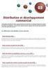 Distribution et développement commercial
