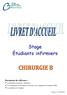Stage Étudiants infirmiers Documents de référence :