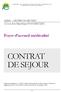 C O N T R A T D E S E J O U R F O Y E R D A C U E I L M E D I C A L I S E C E N T R E D E M E Y Z I E U - A R I M C