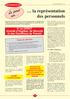 la représentation des personnels