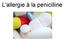 L'allergie à la penicilline