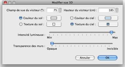 Vous pouvez aussi choisir le menu Vue 3D > Modifier.
