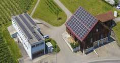 Kategorie B Gebäude: Sanierungen Schweizer Solarpreis-Diplom 2017 Oberhalb des Städtchens Uznach/SG hat die Abtei St. Otmarsberg 2016 eine 46 kw starke PV- Anlage auf der Klosterkirche errichtet.