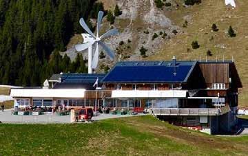 1 2 3 1 Das Berggasthaus Gamplüt nutzt lokale und erneuerbare Energieträger aus