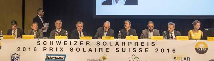 Am 18. Oktober 2016 fand an der OLMA St. Gallen die 26. Schweizer Solarpreisverleihung statt.