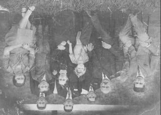 Brazil Berus branch. Back L to R: Theobaldo, Joao Osvaldo, Raynoldo. Front: Maria, Arno, Barbara Friedrich Heberle, Ida, Pedro Adolfo, Antonio Alfredo, Brazil 1930. Photo from Carlise Pinheiro SimXes.