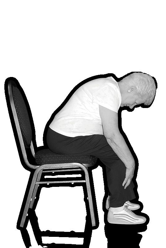 Relaxation Assise ǻǻs assoir confortablement sur la chaise ǻǻplacer les pieds bien à plat au sol ǻǻpencher le haut du corps légèrement vers l avant en gardant le menton près du corps ǻǻglisser les