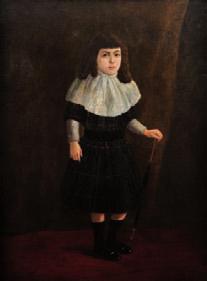 476 477 478 476 Gustave KRABANSKY (Roubaix 1852 1903) Portrait de femme avec un chien Sur sa toile