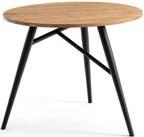 TABLES A MANGER FLINT GGO575 Ø70 x H75 cm MDF