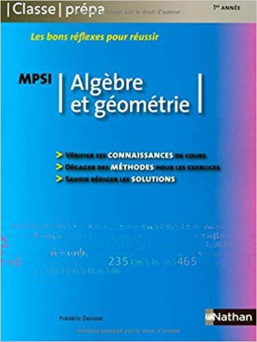 Algèbre et géométrie - MPSI PDF TÉLÉCHARGER Description - PDF Free Download
