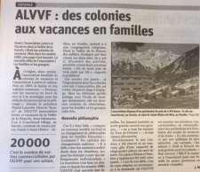 Après 5 ans d interruption, l ALVVF organise à nouveau en 1997 une session de colonie de vacances avec 50 enfants. En 1998, l association figure au catalogue national de l UFCV.
