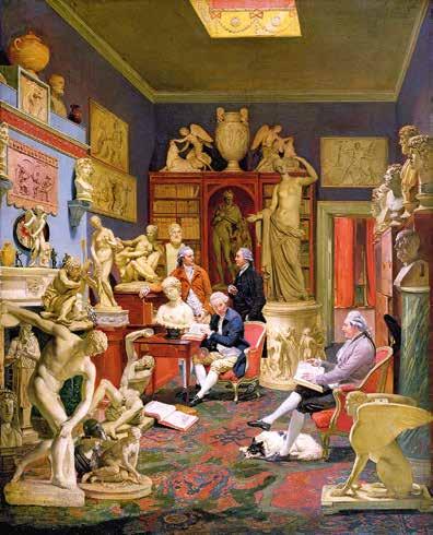 Fig. 1. Johann Zoffany, Charles Townley in his Sculpture Gallery, 1782, huile sur toile, 127 102 cm, Burnley, Towneley Hall Art Gallery and Museum, inv. BURGM:paoil120.