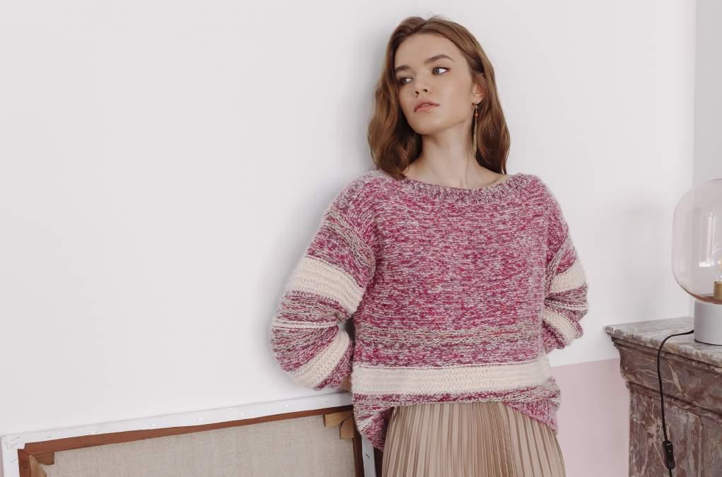 églantine Pull Blé "déjà tricoté" disponible à partir de Février en