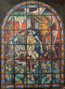 7 Figure 6 Maurice Denis, Aux morts de la guerre, première maquette pour le vitrail de l église Saint-Roch de Paris, vers 1920, huile sur carton, 72 x 52,5 cm, coll. part.