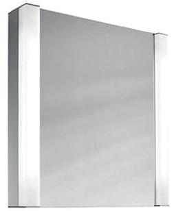 - TTC ARMOIRE TOILETTE Armoire de toilette Alterna fina FL, largeur 50 cm hauteur 71,2 cm profondeur12,5 cm profil en aluminium porte à double