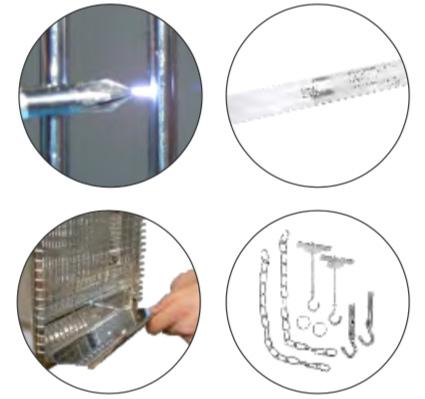 En option, des kits HACCP sont disponibles, composés de manchons pour enfermer le tube de lumière actinique.