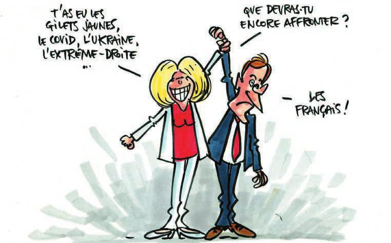 Election présidentielle Emmanuel Macron : 58,55% - 18 779 809 voix Marine Le Pen : 41,45%.