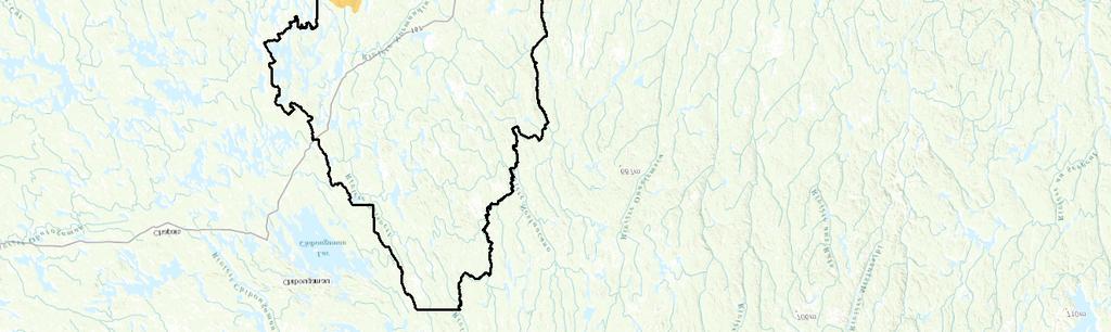 Légende Route nationale Chemin forestier principaux Réserve faunique Ashuapmushuan Pourvoirie Limite Zec
