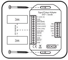 Connecter la sonde Transmission des données (PCD) Cet adaptateur de sortie signal (DCP-SOA 599800) permet de raccorder une sonde EXO à une Plateforme de Collecte des Données (PCD) et de se connecter