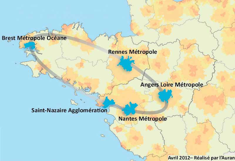 Le pôle métropolitain Loire-Bretagne. tants de plus au terme des vingt prochaines années, sous le double effet du solde naturel positif et de l attractivité de la Métropole.
