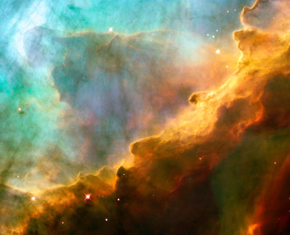 IMAGE DE LA FIN L univers, lieu de perpétuelle renaissance Nébuleuse Oméga (M17) : pouponnière d'étoiles Sandrine GARDON