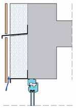 Guide pratique de l ITE Réglementation incendie Solution P4 Protection par bandes filantes : Un recoupement par une bande de protection horizontale filante sur tout l étage est requis tous les deux