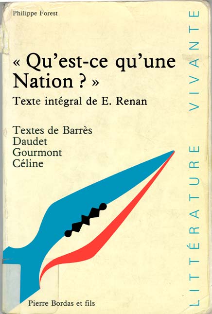 Ernest Renan, Qu est-ce qu une nation?