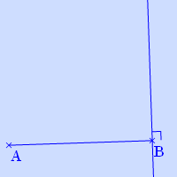 Le sommet C doit vérifier plusieurs conditions : les droites (AB) et (BC) doivent être perpendiculaires, les longueurs AB et BC doivent être égales.