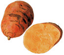 Sweet potato raw (145 g cooked) Batata o papa dulce cruda (145 g
