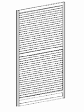 Panel 99,00 139,00 1008 Panneau rainuré blanc 38 1/8" x 91"(H) White Slatwall Panel 146,00