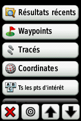Touchez le bouton d informations situé en haut de l écran. 4. Touchez Aller > > Compas. 5. Utilisez le compas pour naviguer jusqu à votre destination comme indiqué à la page 9.