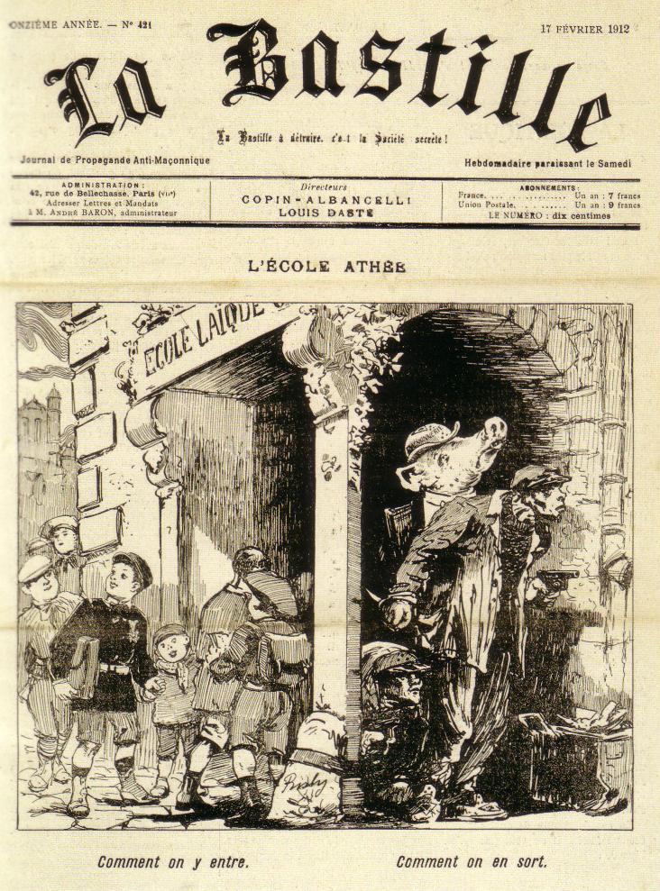 c- Les réactions Dessin de Risly, 17 février 1912 Source: Michel DIXMIER, Jacqueline