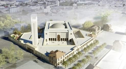 c- Un lieu de culte aujourd hui: l exemple de la mosquée de Marseille Vue d architecte de la future